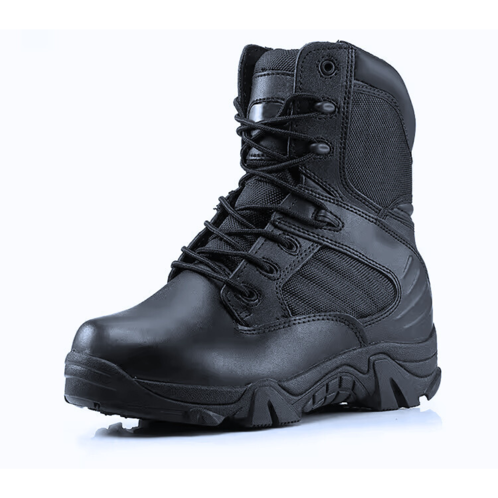 Black Tactical Combat Boots Outdoor Military Work Shoes