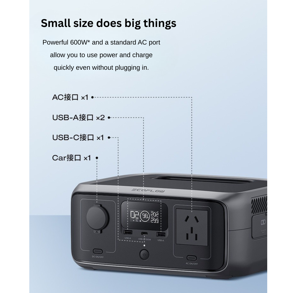 Portable Power Station Outdoor Instant Home Emergency Backup and Energy Storage Device Camping Blackouts