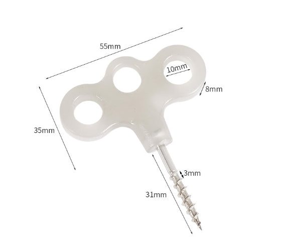 Heavy Duty Plastic Screw Tent Pegs 20cm Ground Stakes Metal Pegs and Glow in the Dark for Tents, Tarps, Ground Sheets & Camping Accessories