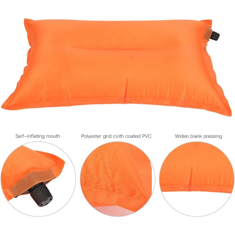 Self-Inflating Pillow Outdoor Auto Inflation Compressible Compact Camping Pillow Hiking Camping Travel