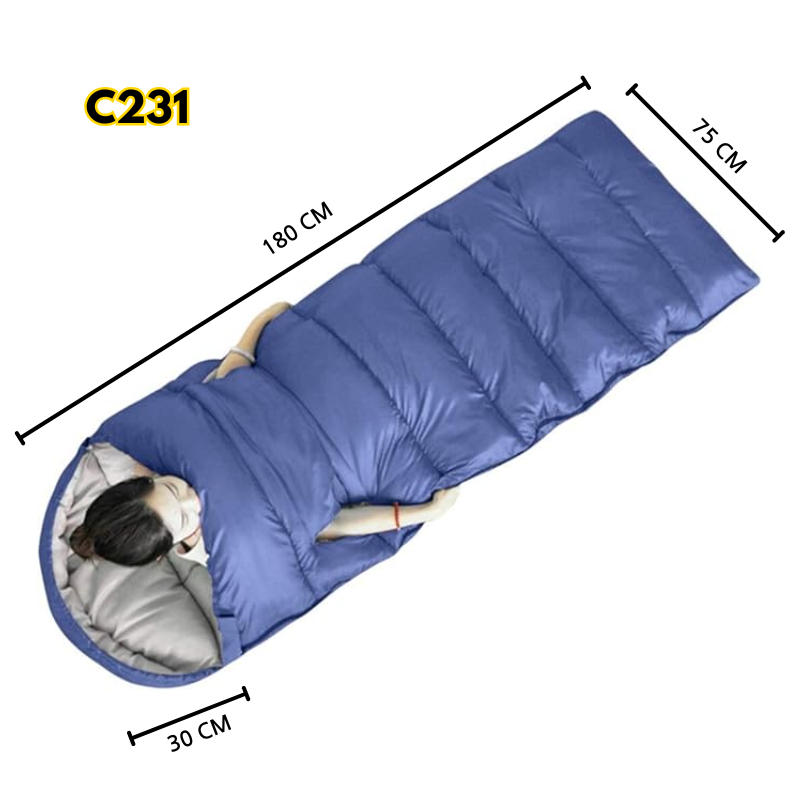 Cold weather sleeping bag double size combine 2 in 1 for camping beach travel tent hiking blanket