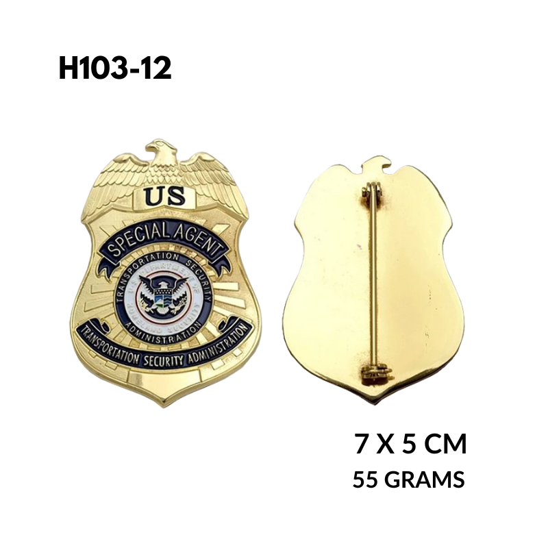 FBI Special Agent Police Hitler Award Pins Copper Badges Emblems Collectibles Metal Perfect for Gifts