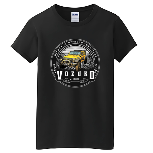 VOZUKO Custom 4x4 Jeep Off-Road Adventure T-Shirt Men Women Made-to-Order Gildan Tee