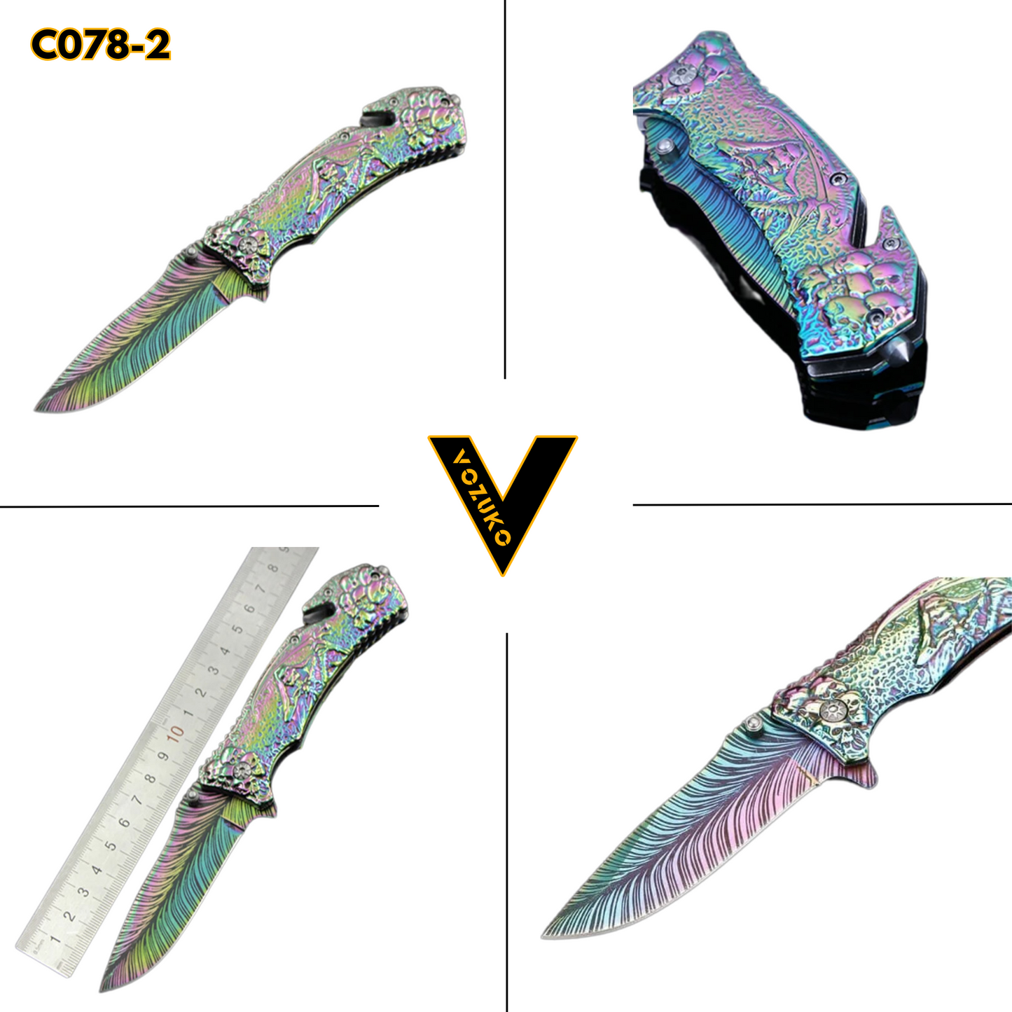 Mini Pocket Folding Blade Knife Multicolor Stainless Steel Blade Outdoor Camping Hunting Knives Portable Survival Tools