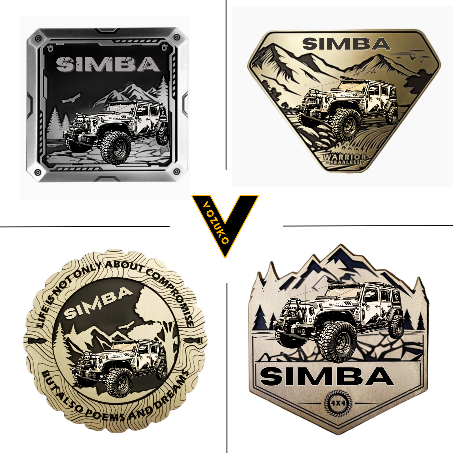 Personalized 3D Metal Car Sticker Custom Logo Accessories Decorative Jeep High Quality Decals Emblems