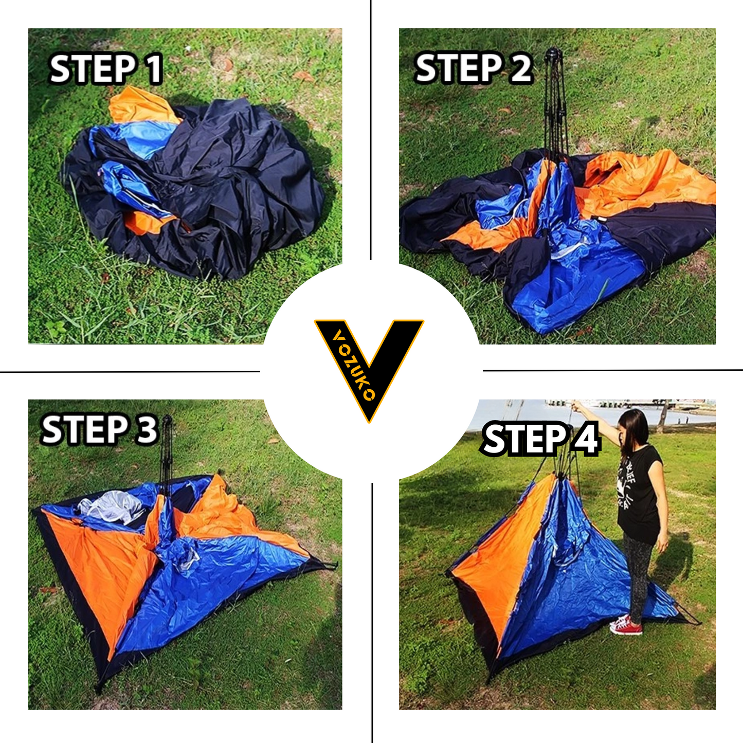 Automatic Hydraulic Family Tents, Waterproof and Windproof Backpacking Tents Easy to Install