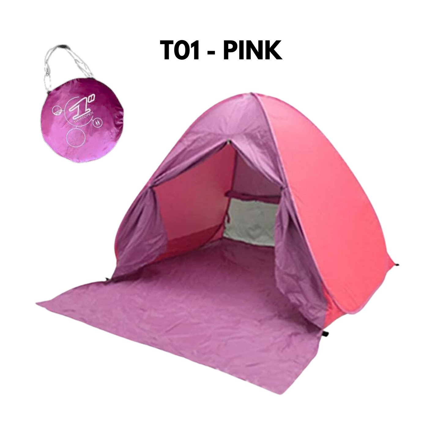 Pop-up Tent and Automatic Instant Portable Cabana Beach, Camping Tent Shade Sun Privacy Shelters Indoor Outdoor