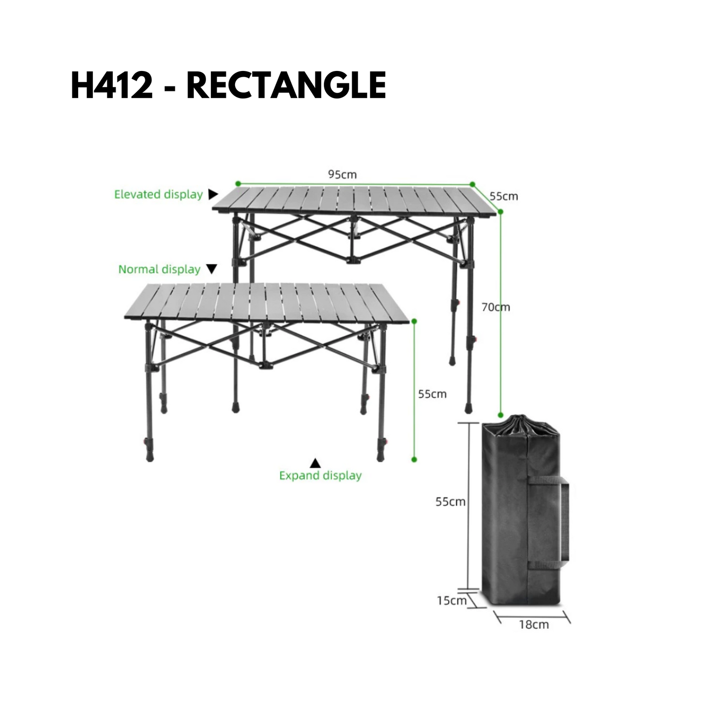 Outdoor Foldable Portable Aluminium Table Lightweight Compact Strong High Quality Functional Tent Camping Beach Travel