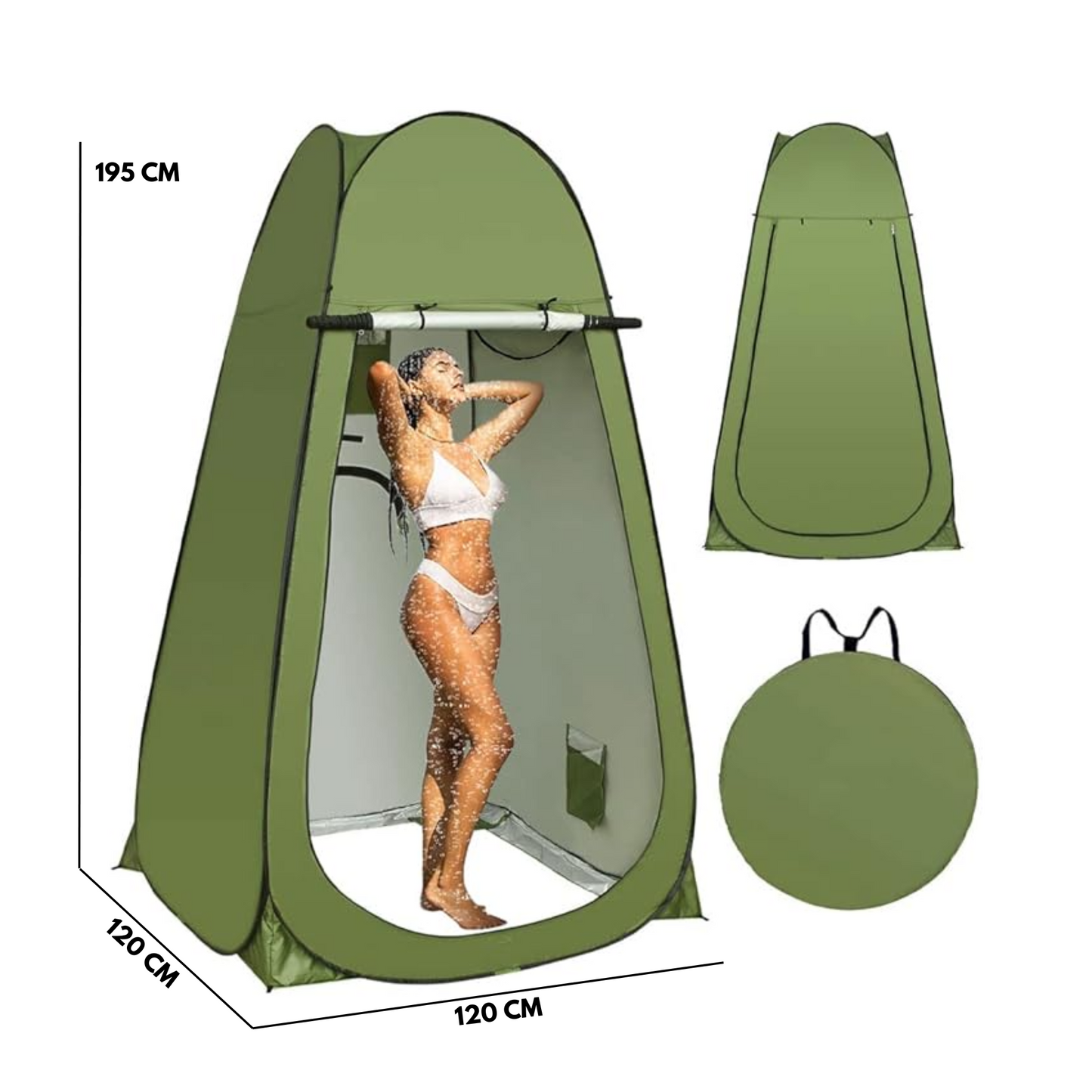 Pop-up Tent and Automatic Instant Portable Cabana Beach, Camping Tent Shade Sun Privacy Shelters Indoor Outdoor