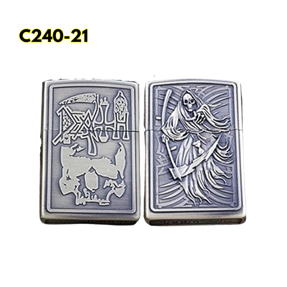 Zippo Vintage Refillable Butane Lighter Windproof Metal Flip-Top Lighter Torch Marches Car Enthusiasts & Collectors