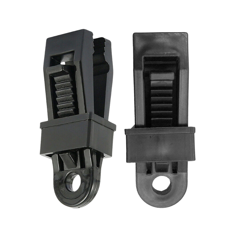 Heavy Duty Tarp Clips with Ball Bungees Adjustable Lock Grip Clamps for Tarpaulin, Tent, Canopy, Awning & Shade Cloth