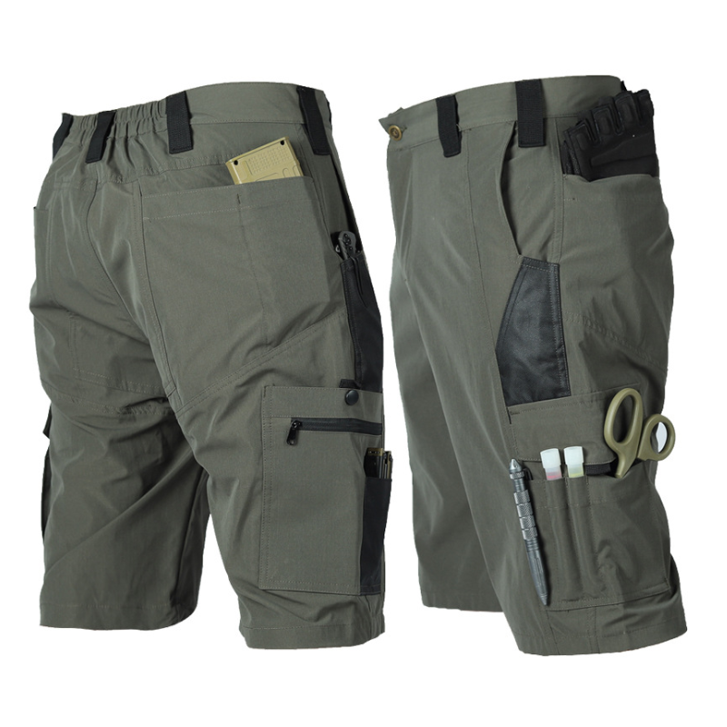 Tactical Cargo Shorts Quick-Dry Men's Breathable Multi-Pocket Camouflage Work Shorts for Hiking, Camping & Outdoor