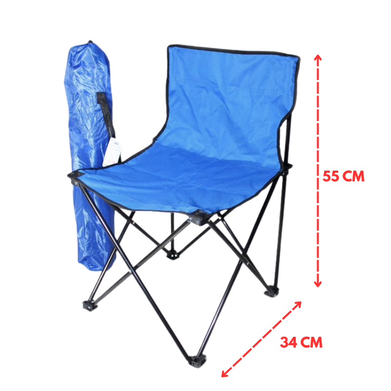 Ultra-Light Portable Camping Chair Compact Folding Chair with Cup Holder, Armrests & Carry Bag for Camping, Beach & Fishing