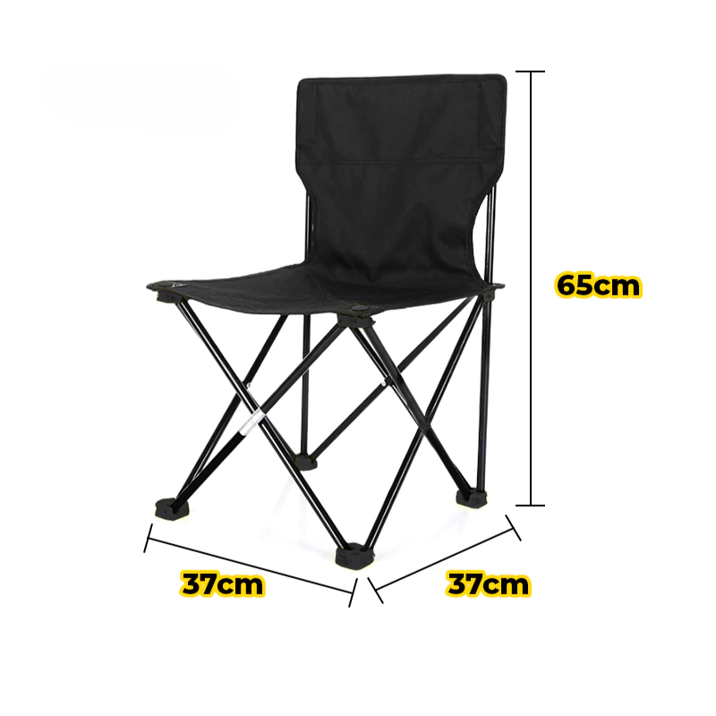 Ultra-Light Portable Camping Chair Compact Folding Chair with Cup Holder, Armrests & Carry Bag for Camping, Beach & Fishing