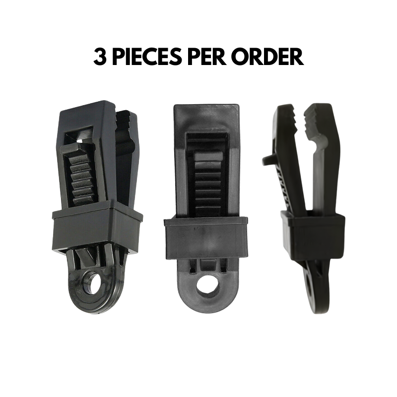 Heavy Duty Tarp Clips with Ball Bungees Adjustable Lock Grip Clamps for Tarpaulin, Tent, Canopy, Awning & Shade Cloth