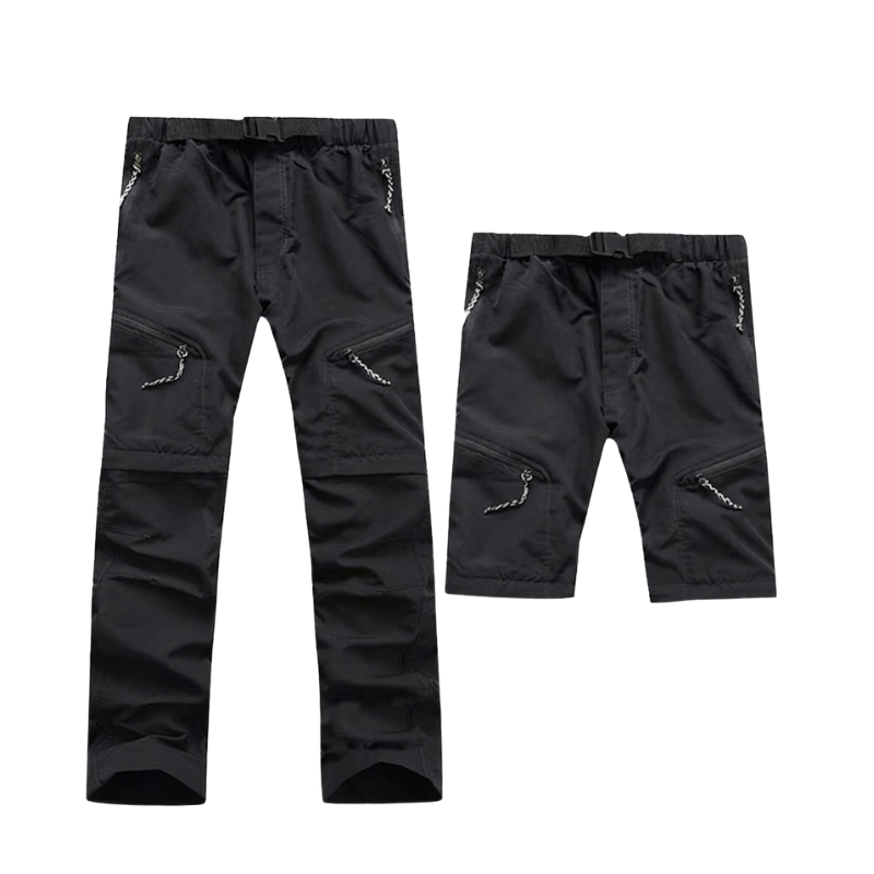 Convertible Zip-Off Unisex Hiking Pants Quick-Dry Stretch Cargo Trousers with Detachable Legs for Trekking, Camping & Outdoor Adventure