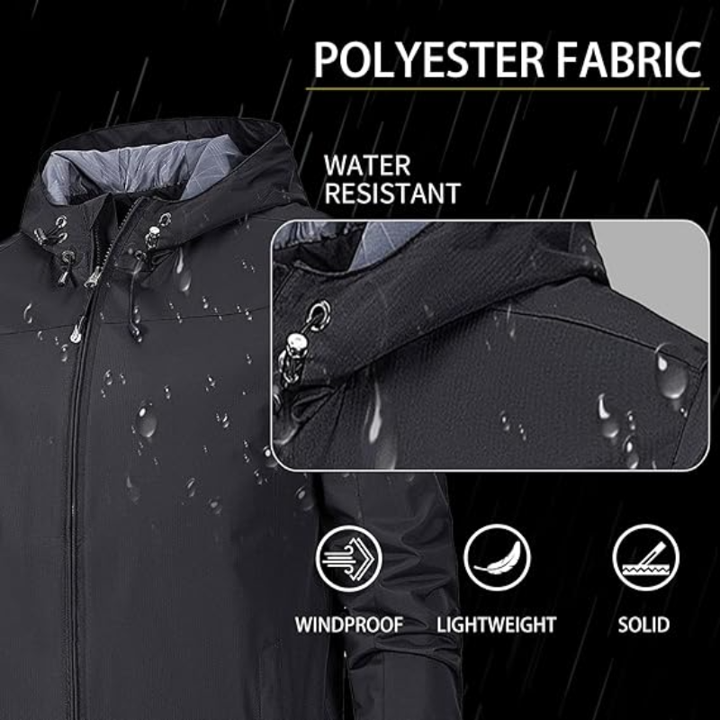 Lightweight Hooded Windbreaker Jacket Waterproof Outdoor Men Women