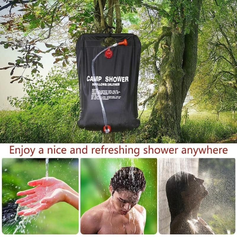 25L Solar Shower Bag Foldable Water Storage Camping Outdoor Travel