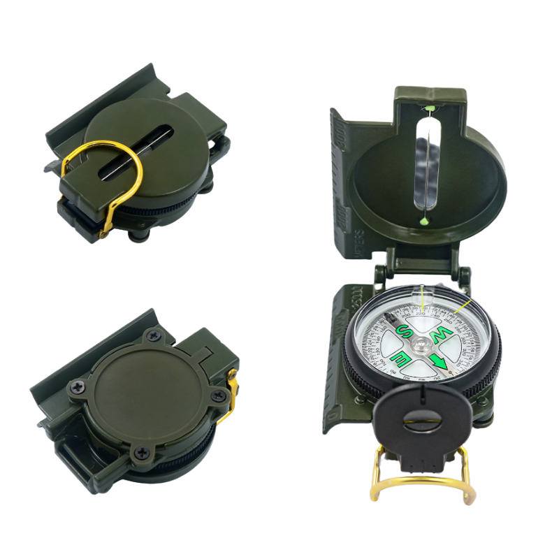 Waterproof Hiking Compass with Clinometer Fluorescent Scale Sighting Navigation Compass for Camping Mountaineering Boating Outdoor Survival