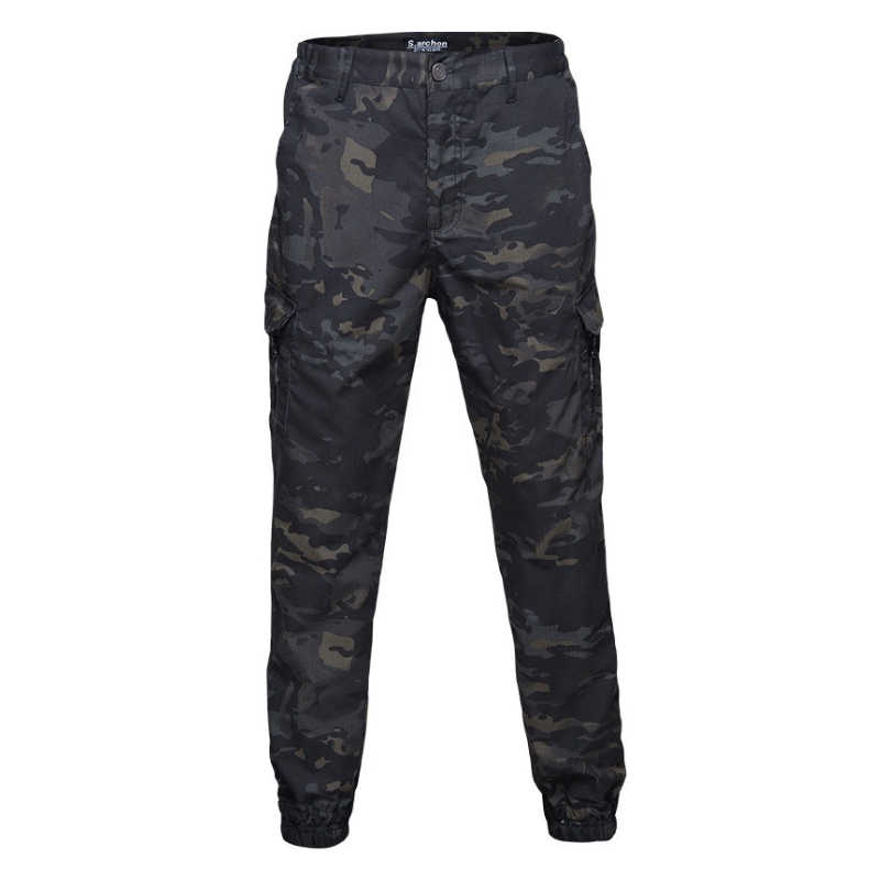 Men Tactical Cargo Jogger Pants Multi Pocket Military Combat Trousers