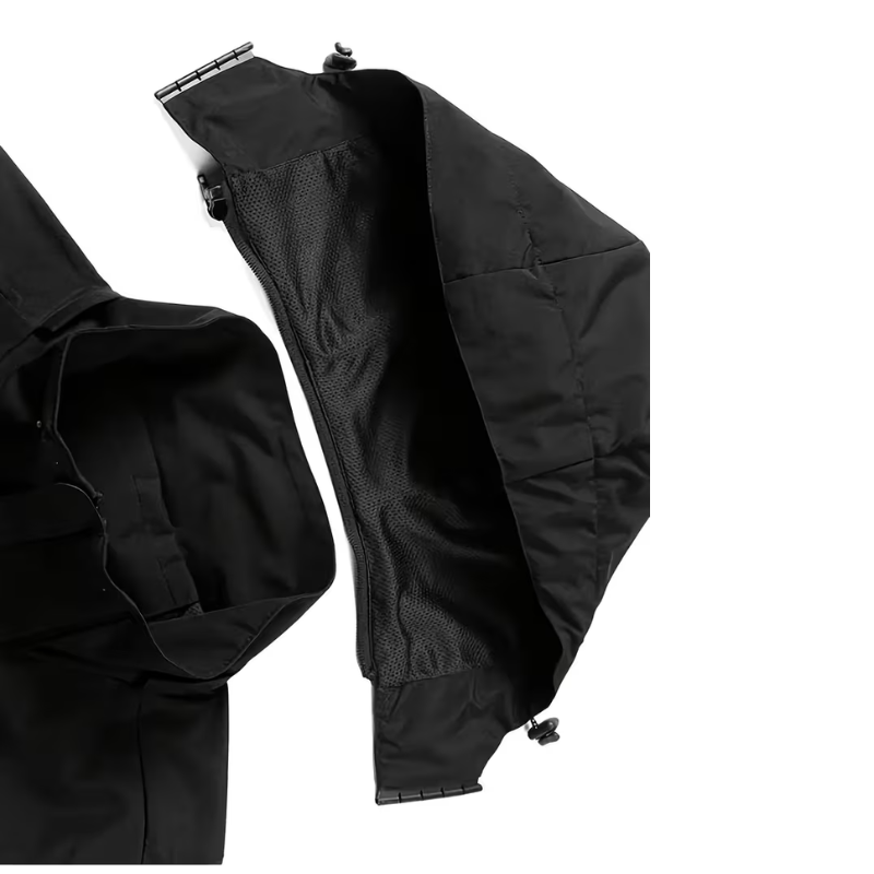 Men Lightweight Hooded Windbreaker Jacket Outdoor Hiking Fishing