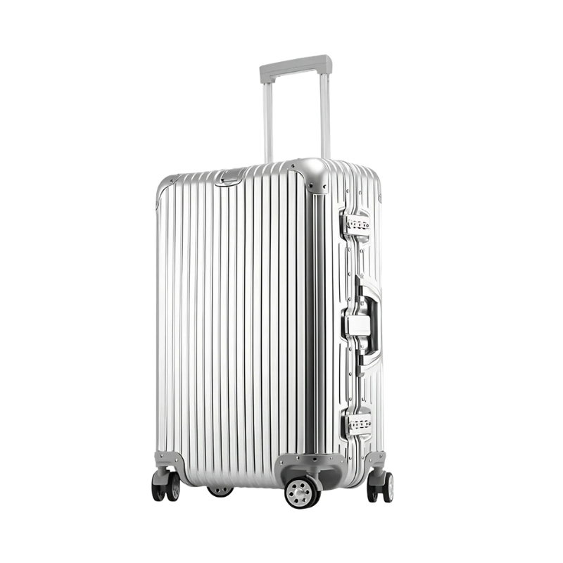 Aluminum Magnesium Alloy Luggage Large Capacity Trolley Suitcase