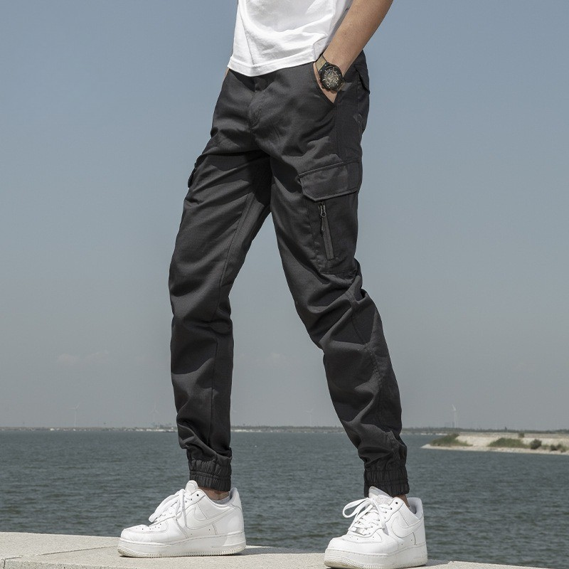 Men Tactical Cargo Jogger Pants Multi Pocket Military Combat Trousers