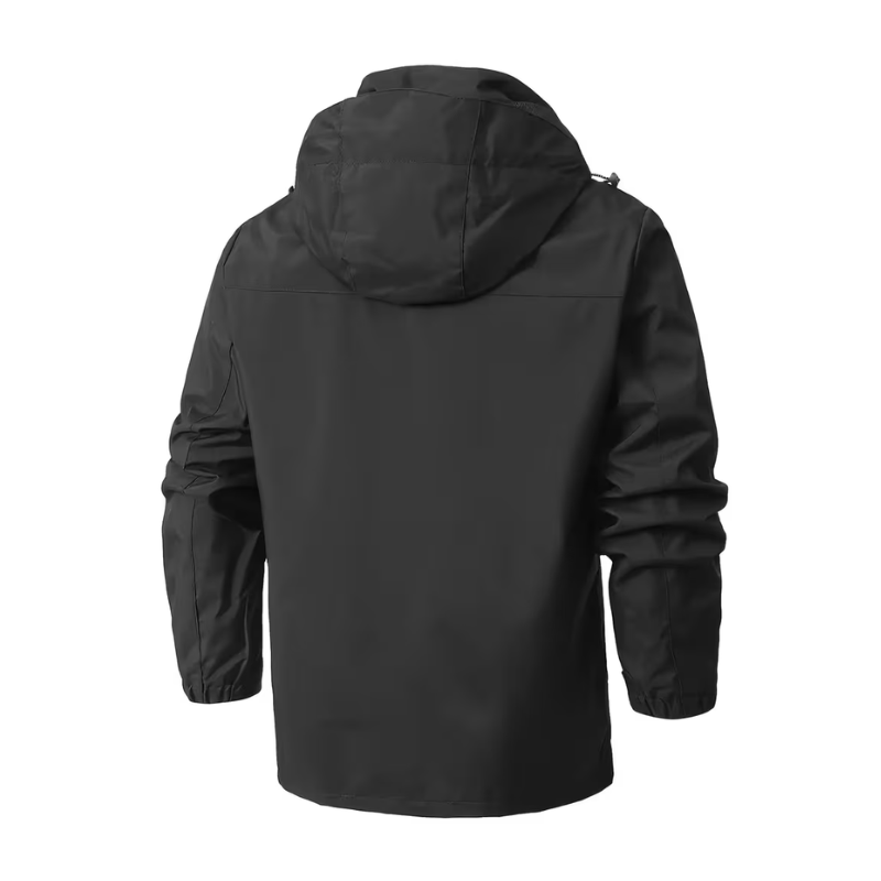Men Lightweight Hooded Windbreaker Jacket Outdoor Hiking Fishing