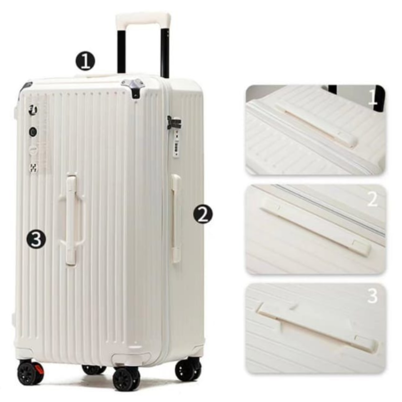 Large Capacity Hardshell Luggage Aluminum Frame Shock Absorber Wheels