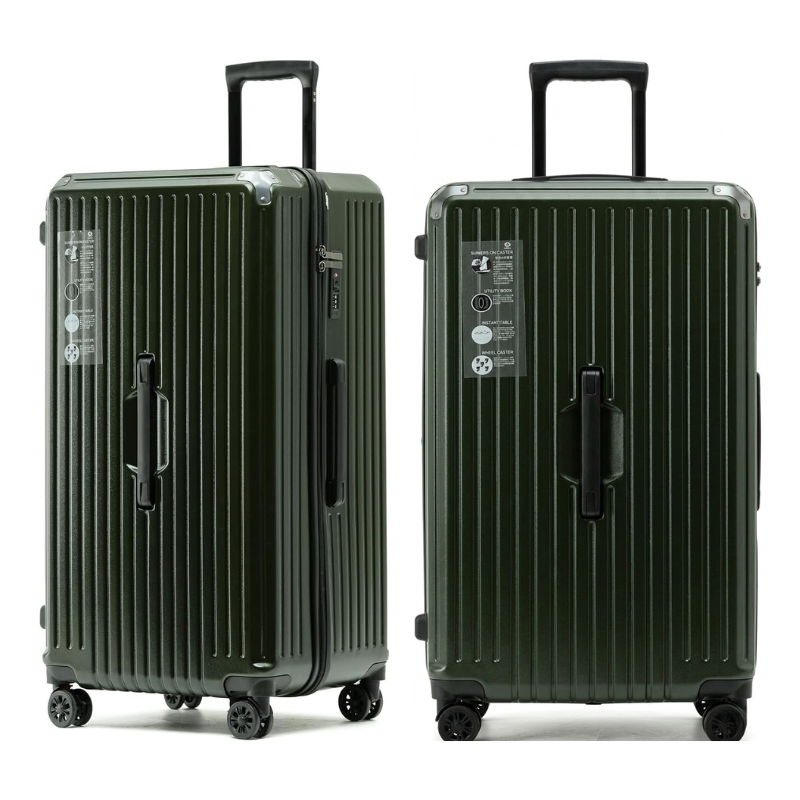 Large Capacity Hardshell Luggage Aluminum Frame Shock Absorber Wheels