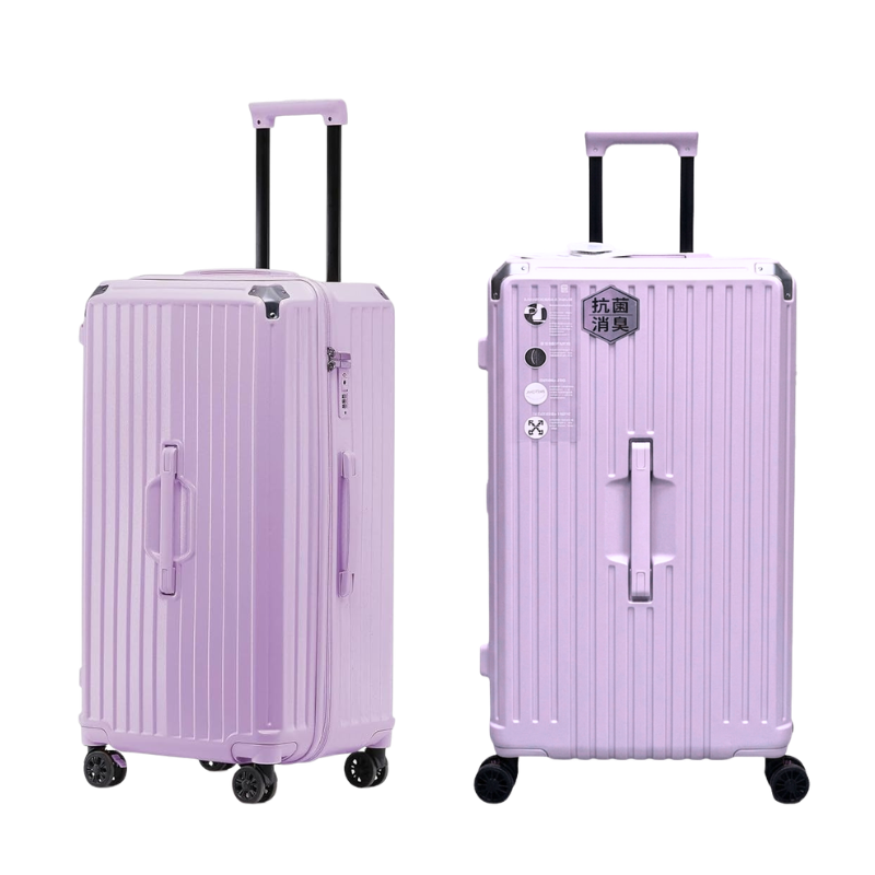 Large Capacity Hardshell Luggage Aluminum Frame Shock Absorber Wheels