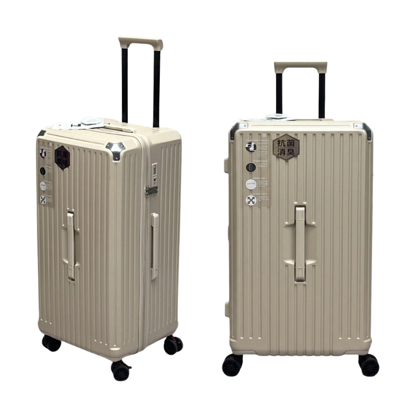 Large Capacity Hardshell Luggage Aluminum Frame Shock Absorber Wheels