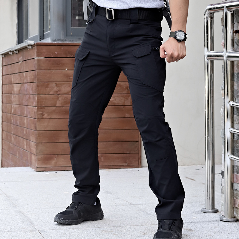 Men's Tactical Cargo Pants Lightweight Quick Drying Ripstop Hiking & Work Trousers with Multiple Pockets