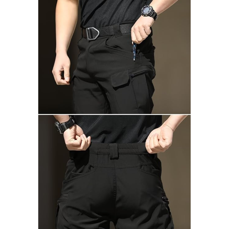 Men's Tactical Cargo Pants Lightweight Quick Drying Ripstop Hiking & Work Trousers with Multiple Pockets