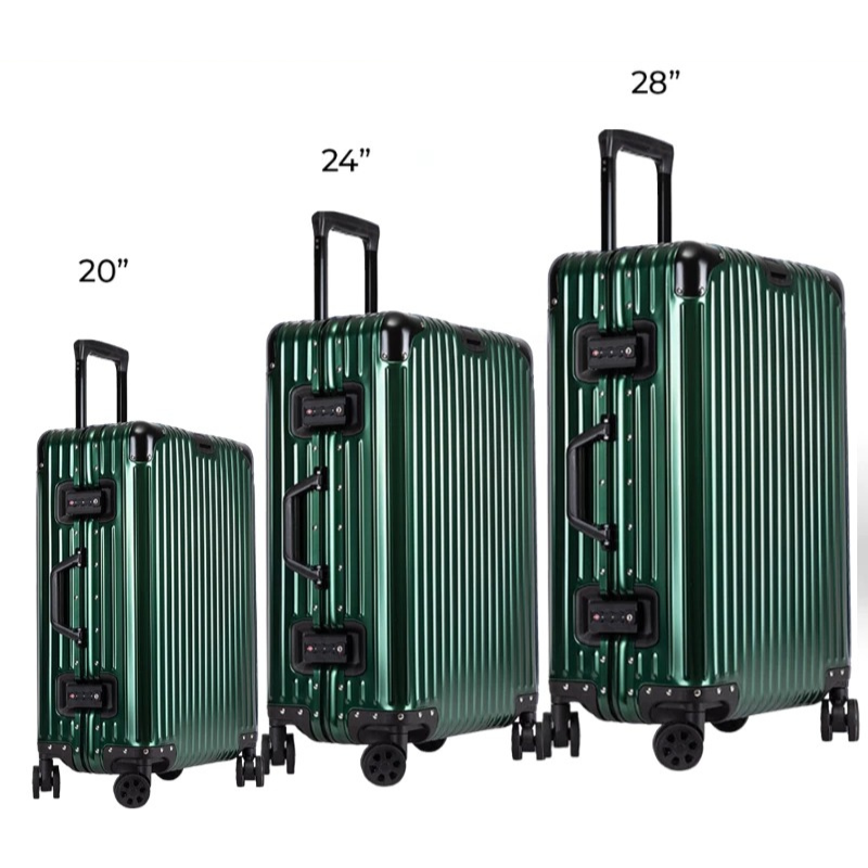 Aluminum Magnesium Alloy Luggage Large Capacity Trolley Suitcase