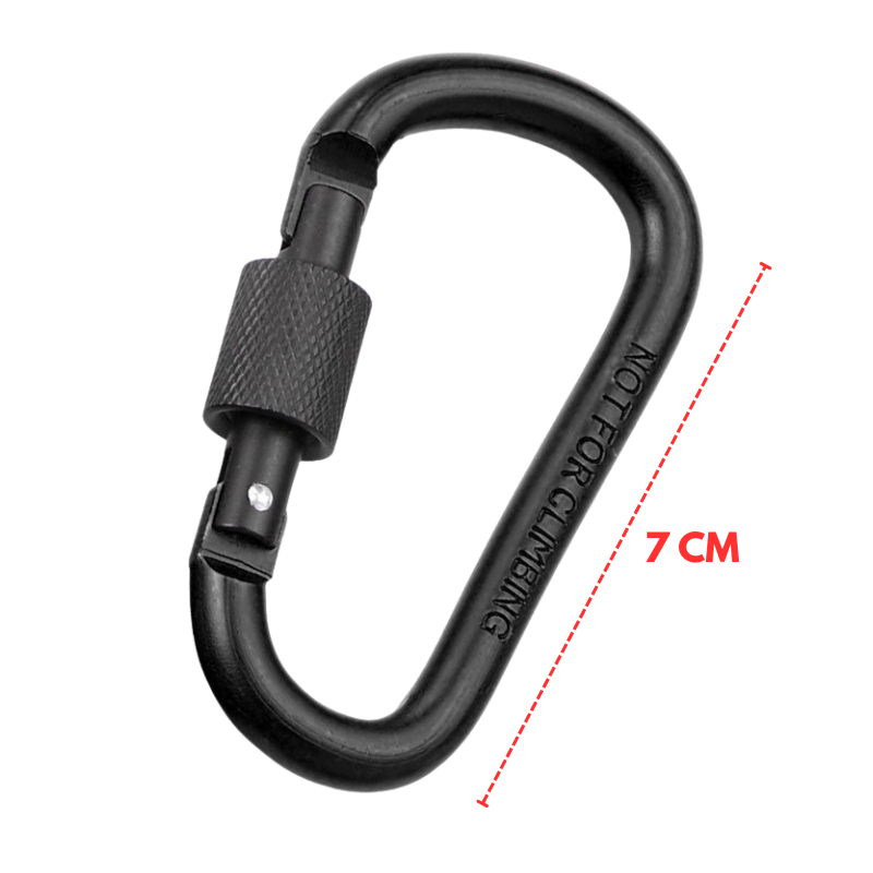 Aluminum Alloy Carabiner Clip Hook Heavy Duty Backpack Keychain Quick Attach Buckle for Camping, Hiking & Outdoor Travel