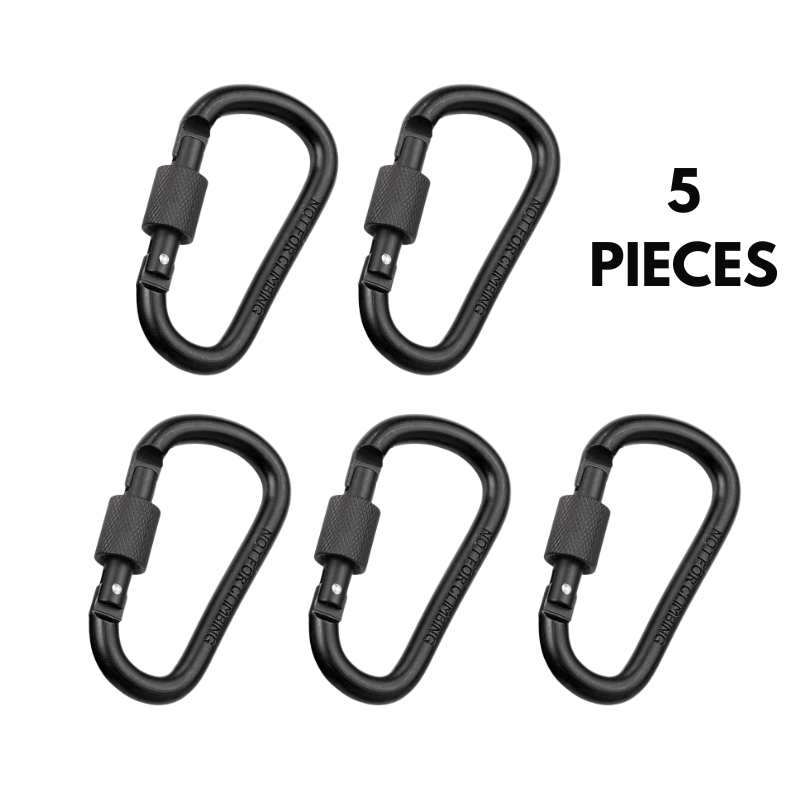 Aluminum Alloy Carabiner Clip Hook Heavy Duty Backpack Keychain Quick Attach Buckle for Camping, Hiking & Outdoor Travel