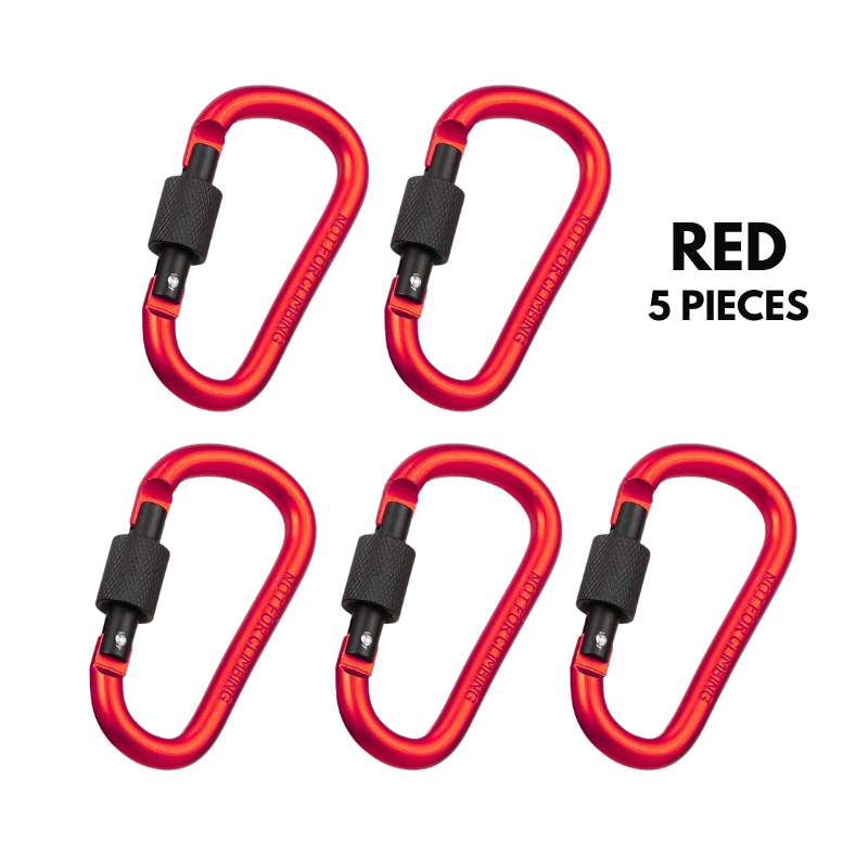 Aluminum Alloy Carabiner Clip Hook Heavy Duty Backpack Keychain Quick Attach Buckle for Camping, Hiking & Outdoor Travel