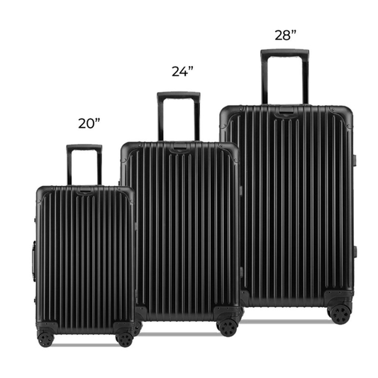 Aluminum Magnesium Alloy Luggage Large Capacity Trolley Suitcase