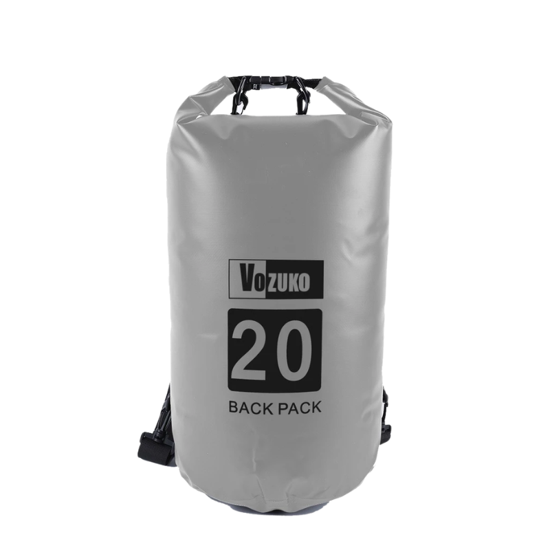 Waterproof Dry Bag Floating Barrel Bag with Single & Double Shoulder Straps for Swimming, Kayaking, Camping & Outdoor Adventures