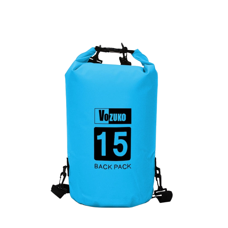 Waterproof Dry Bag Floating Barrel Bag with Single & Double Shoulder Straps for Swimming, Kayaking, Camping & Outdoor Adventures