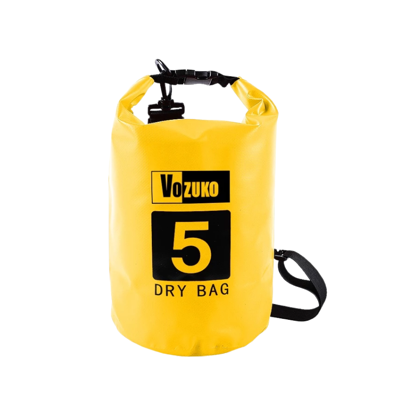 Waterproof Dry Bag Floating Barrel Bag with Single & Double Shoulder Straps for Swimming, Kayaking, Camping & Outdoor Adventures