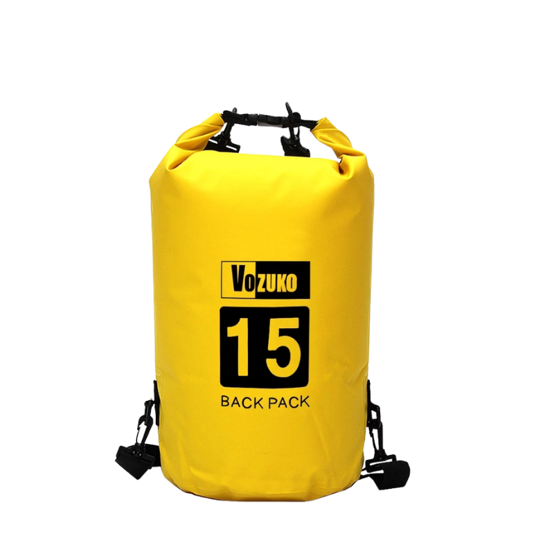 Waterproof Dry Bag Floating Barrel Bag with Single & Double Shoulder Straps for Swimming, Kayaking, Camping & Outdoor Adventures