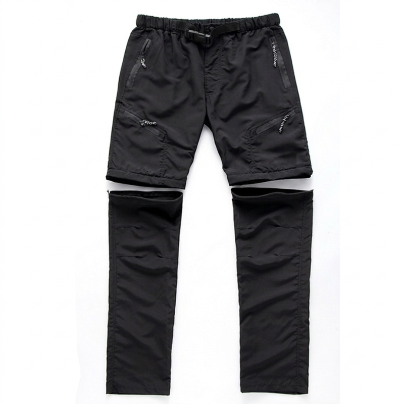 Convertible Zip-Off Unisex Hiking Pants Quick-Dry Stretch Cargo Trousers with Detachable Legs for Trekking, Camping & Outdoor Adventure