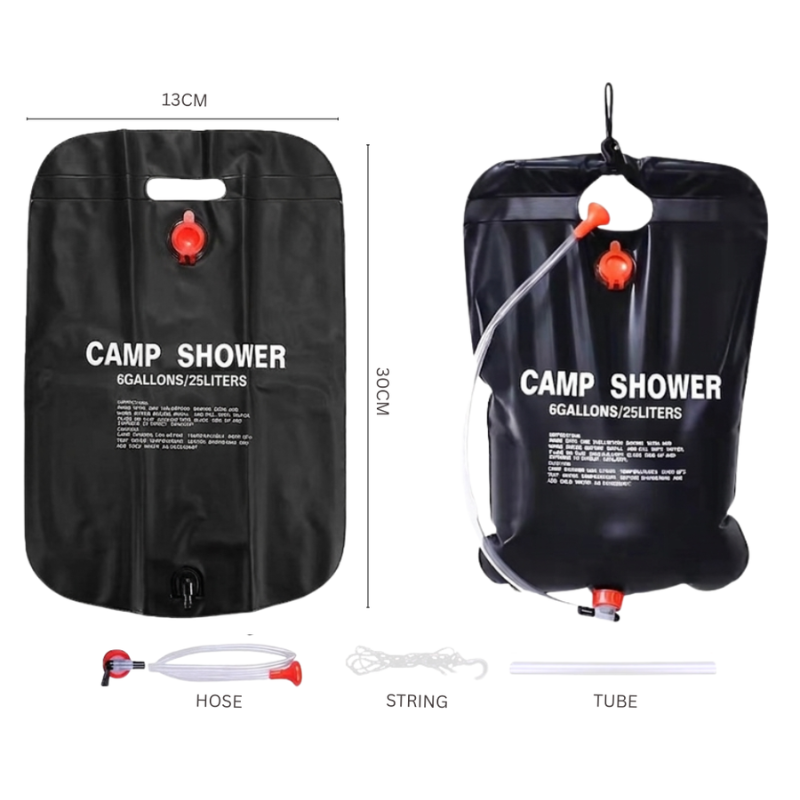 25L Solar Shower Bag Foldable Water Storage Camping Outdoor Travel