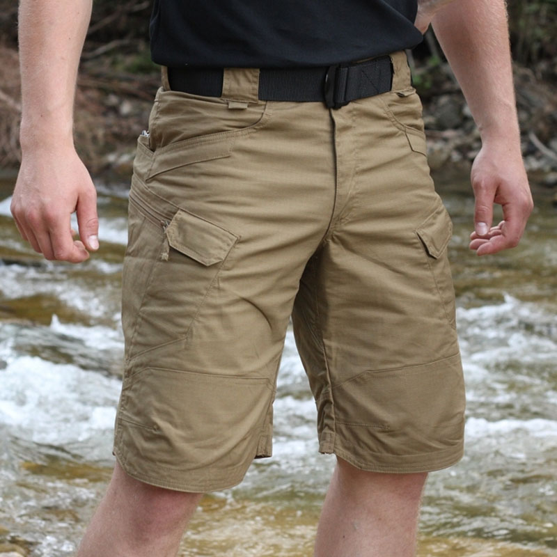 Men's Tactical Cargo Shorts Quick-Dry Water-Resistant Hiking Work Shorts with Multi Pockets for Camping & Outdoor