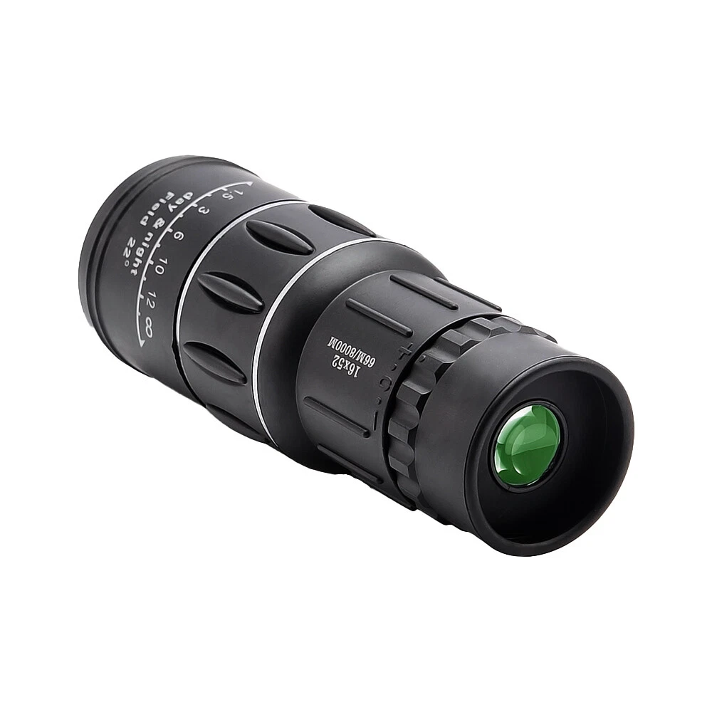 16x52 HD Monocular Telescope BAK4 Prism Outdoor Zoom Portable