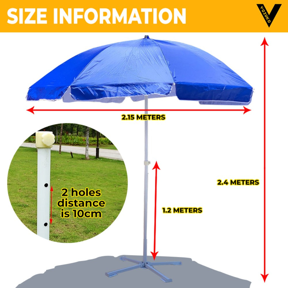 Large-scale Giant Umbrella with Base Stand Big Size Height-adjustable Folding Round Umbrella Portable for Outdoor
