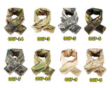 UNISEX Camouflage Scarf Face Veil Sniper Cover Neckerchief Mesh Airsoft Tactical Army 007