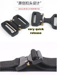 BP257 QR cobra tactical  belt with Heavy-Duty Quick-Release Metal Buckle